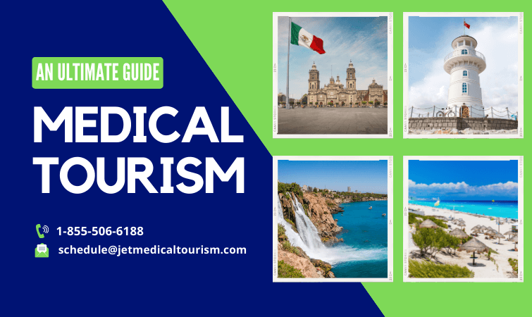 Global medical tourism concept: top destinations and treatments.